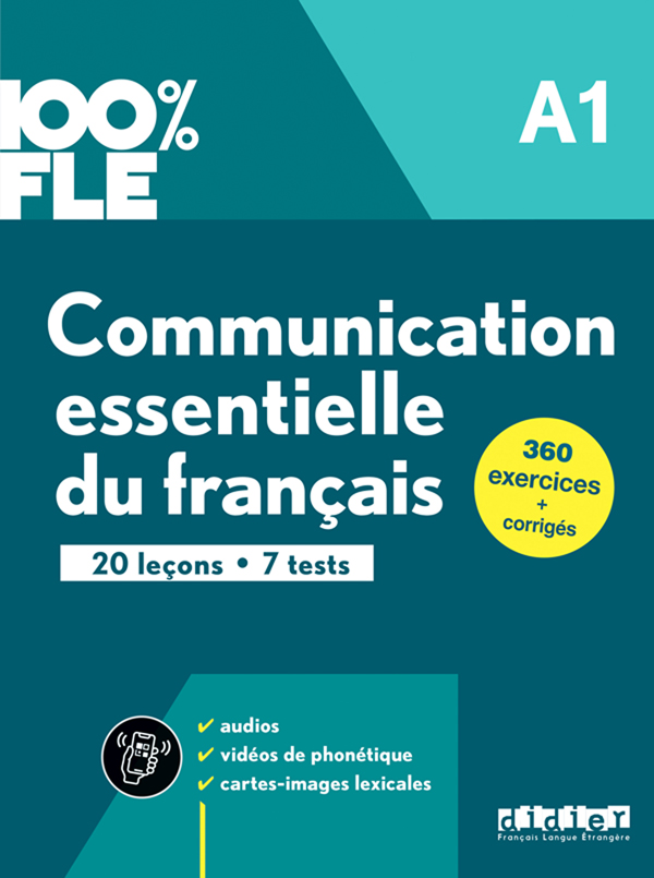 100% FLE – Communication essentielle du français A1 – Livre + didierfle.app