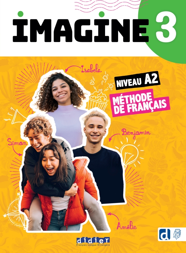 Imagine 3 – niv. A2.2 – Livre + didierfle.app